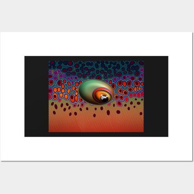 Brown Trout Eye Wall Art by MikaelJenei